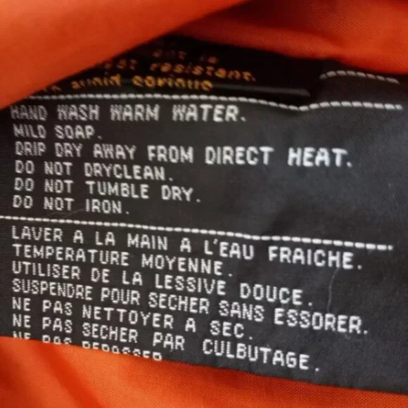 Harley-Davidson Black Canvas Jacket Flames Logo Size Large Zip Pockets - Picture 7 of 16